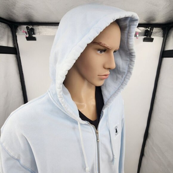 Teddy Fresh Light Blue Zip-Up Hoodie Men's 3XL - Picture 2 of 13